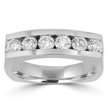 14k White Gold Men's Diamond Ring 1 1/2cts TDW