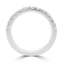 14K White Gold 3/4ct TDW Round Diamond Wedding Band