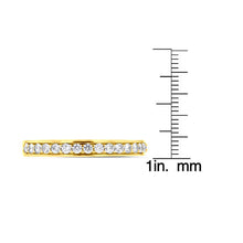 14k Yellow Gold 1/3ct TDW La Vita Vital Wedding Band