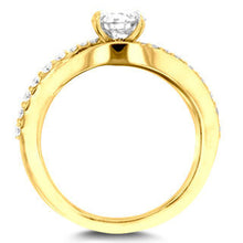 14k Yellow Gold 7/8ct TDW La Vita Vital Engagement Ring