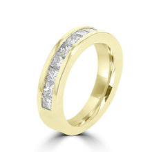 14K Yellow Gold 1.85ct TDW Princess Cut Diamond Wedding Band