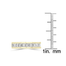 14K Yellow Gold 1.85ct TDW Princess Cut Diamond Wedding Band