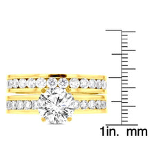 14k Yellow Gold 1.85ct. TDW Diamond Bridal Set