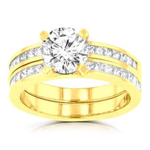 14k Yellow Gold 2.05ct. TDW Diamond Bridal Set