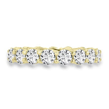 14K Yellow Gold 4.00 cts TDW Round Diamond Wedding Band