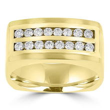 14k Yellow Gold Men's 3/4ct TDW Diamond Ring