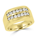 14k Yellow Gold Men's 1.00cts TDW Diamond Ring