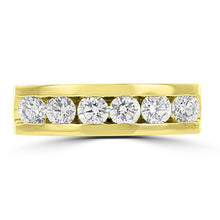 14k Yellow Gold Men's Diamond 1.50cts TDW Ring