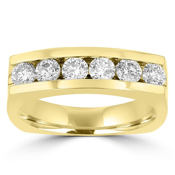 14k Yellow Gold Men's Diamond 1.50cts TDW Ring