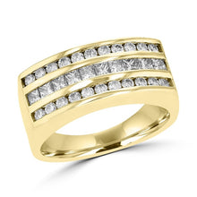 14K Yellow Gold Men's Diamond Ring 1.55ct TDW