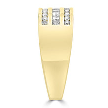 14K Yellow Gold Men's Diamond Ring 1.55ct TDW