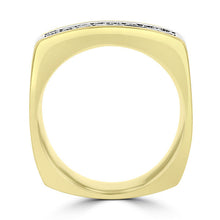 14k White & yellow Gold Men's 3/4ct TDW Diamond Ring