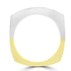 14k Yellow and White Gold Men's Diamond Ring 1 1/2cts TDW