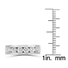 14k White Gold Men's Diamond Ring 1 1/2cts TDW