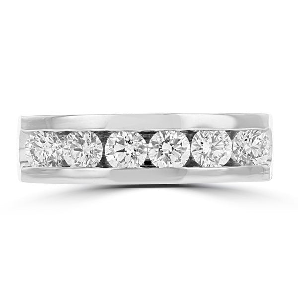 14k White Gold Men's Diamond Ring 1 1/2cts TDW