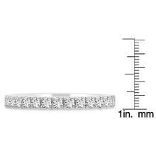 14K Gold White Diamond 0.55ct TDW Wedding Band