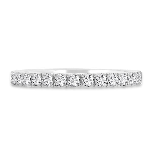 14K Gold White Diamond 0.55ct TDW Wedding Band