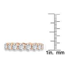 14K Rose Gold Diamond 4.00ct TDW Wedding Band