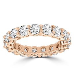 14K Rose Gold Diamond 4.00ct TDW Wedding Band