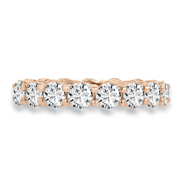 14K Rose Gold Diamond 4.00ct TDW Wedding Band