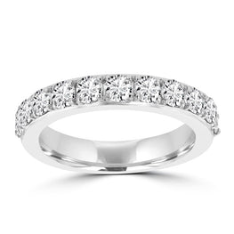 14K White Gold Diamond 1.25ct TDW Wedding Band