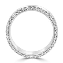 .83ct TDW 14 Karat High Polish White Gold Men's Diamond Ring
