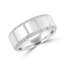 .83ct TDW 14 Karat High Polish White Gold Men's Diamond Ring