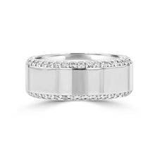 .83ct TDW 14 Karat High Polish White Gold Men's Diamond Ring