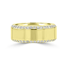 .83ct TDW 14 Karat High Polish Yellow Gold Men's Diamond Ring