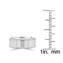 .83ct TDW 14 Karat High Polish White Gold Men's Diamond Ring