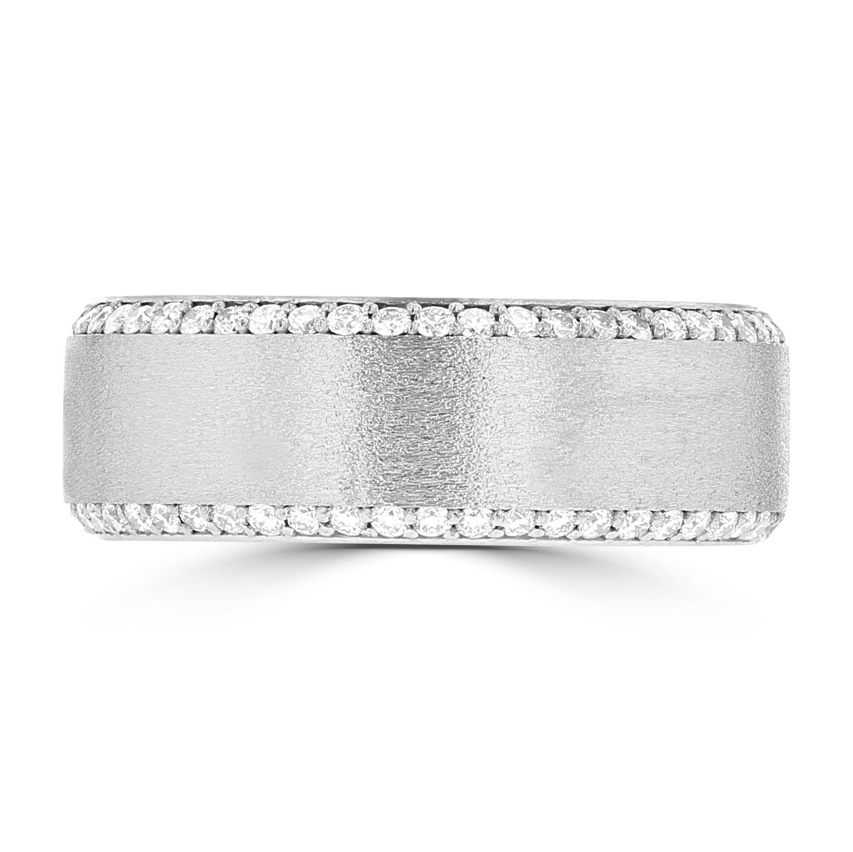 .83ct TDW 14 Karat White Gold Men's Diamond Ring