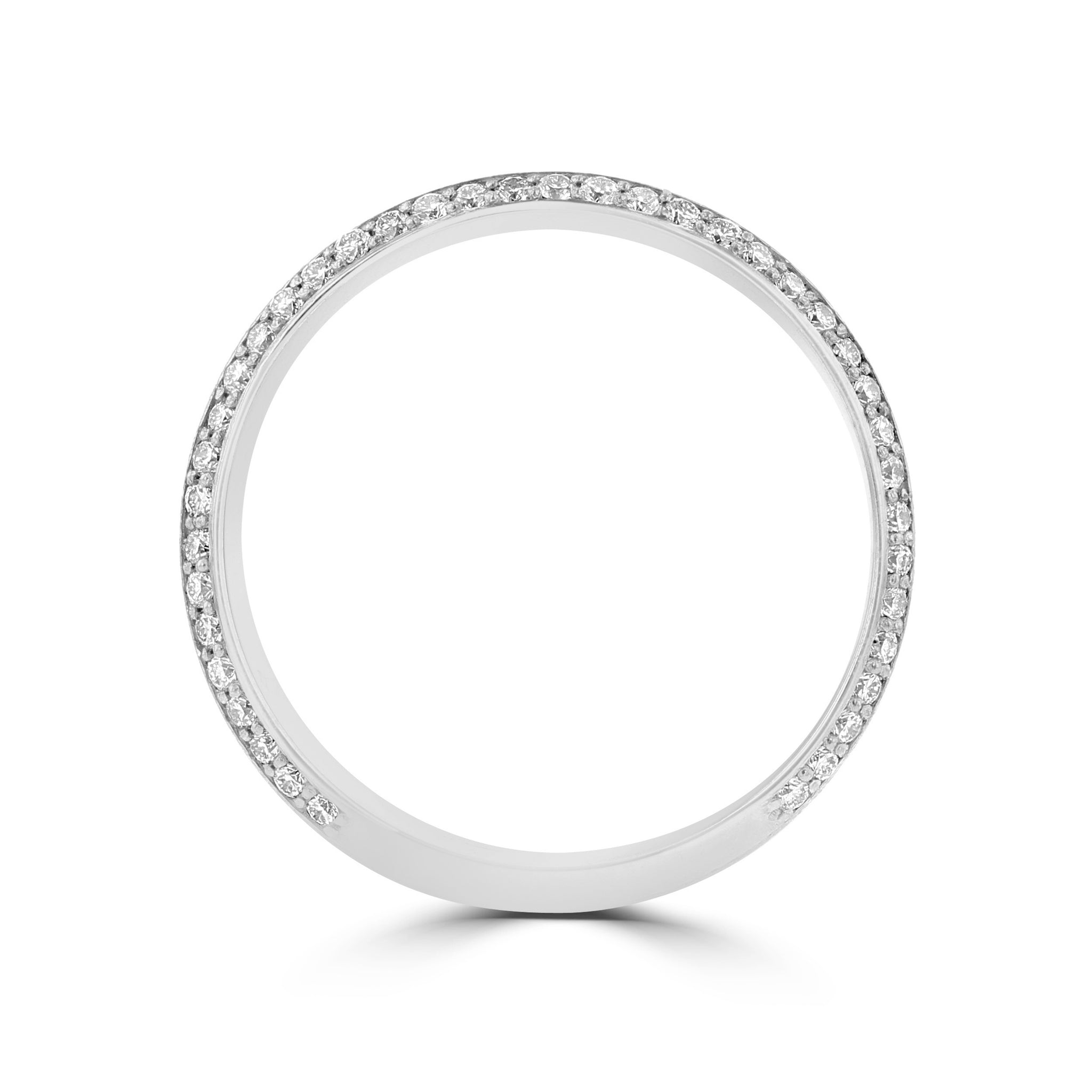 .83ct TDW 14 Karat White Gold Men's Diamond Ring