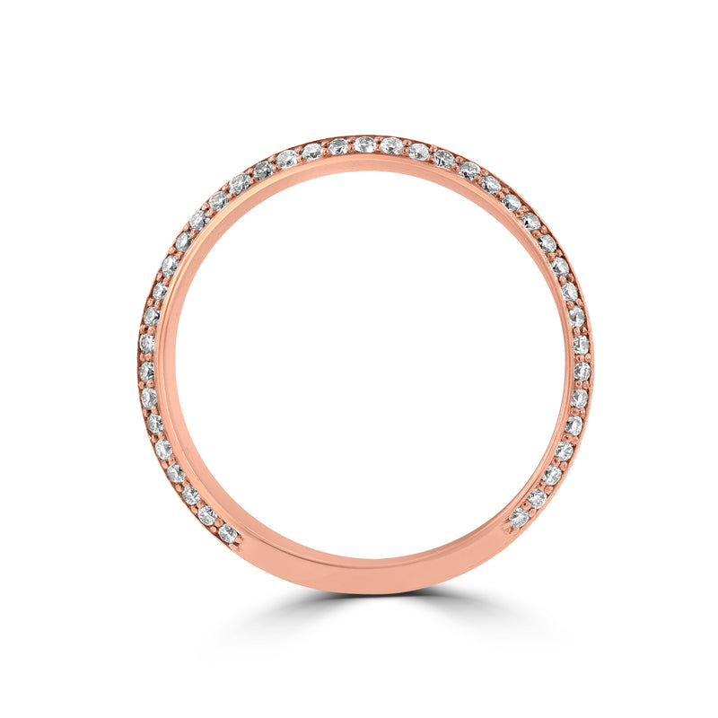 .60ct TDW 14 Karat Rose Gold Diamond Ring