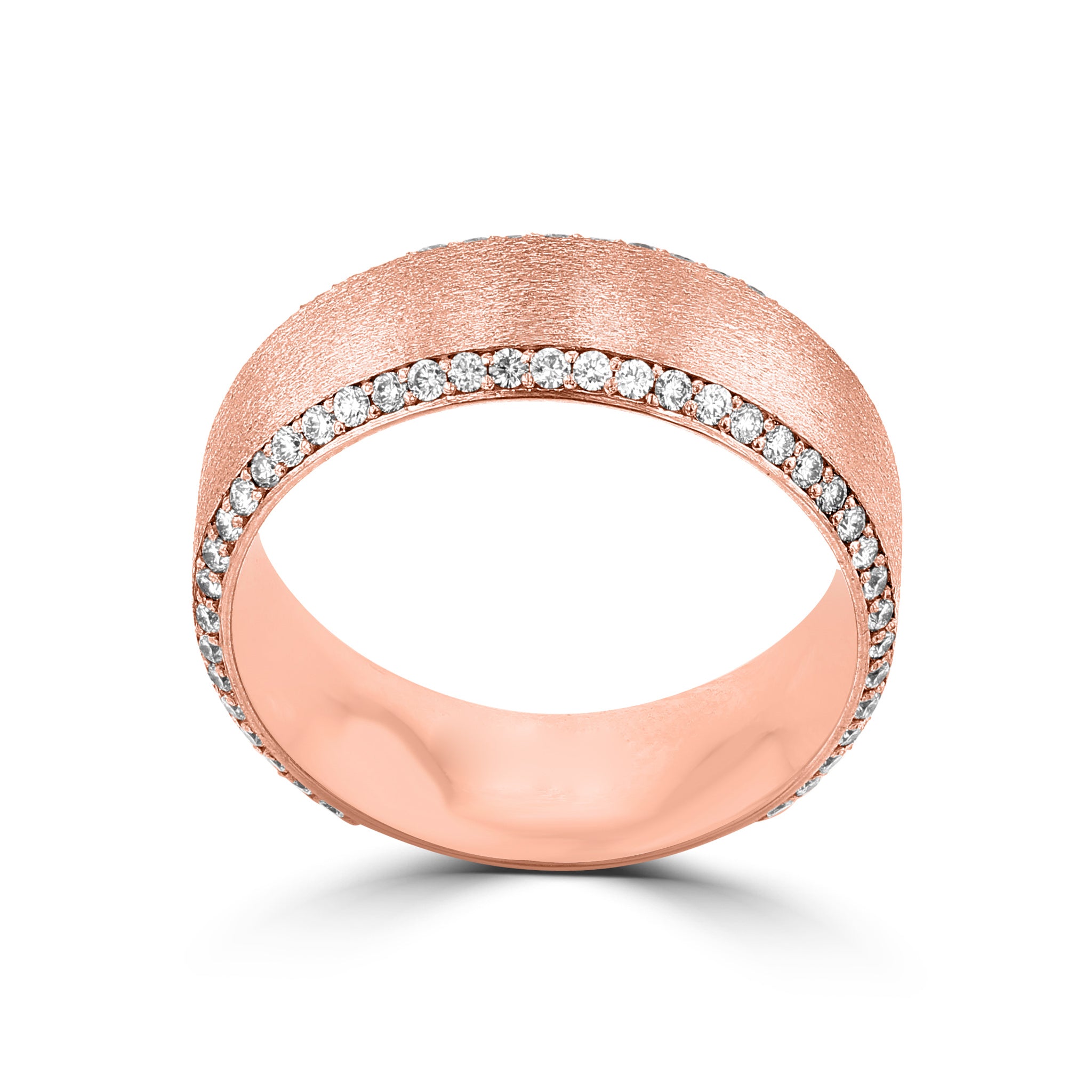 .83ct TDW 14 Karat Rose Gold Men's Diamond Ring