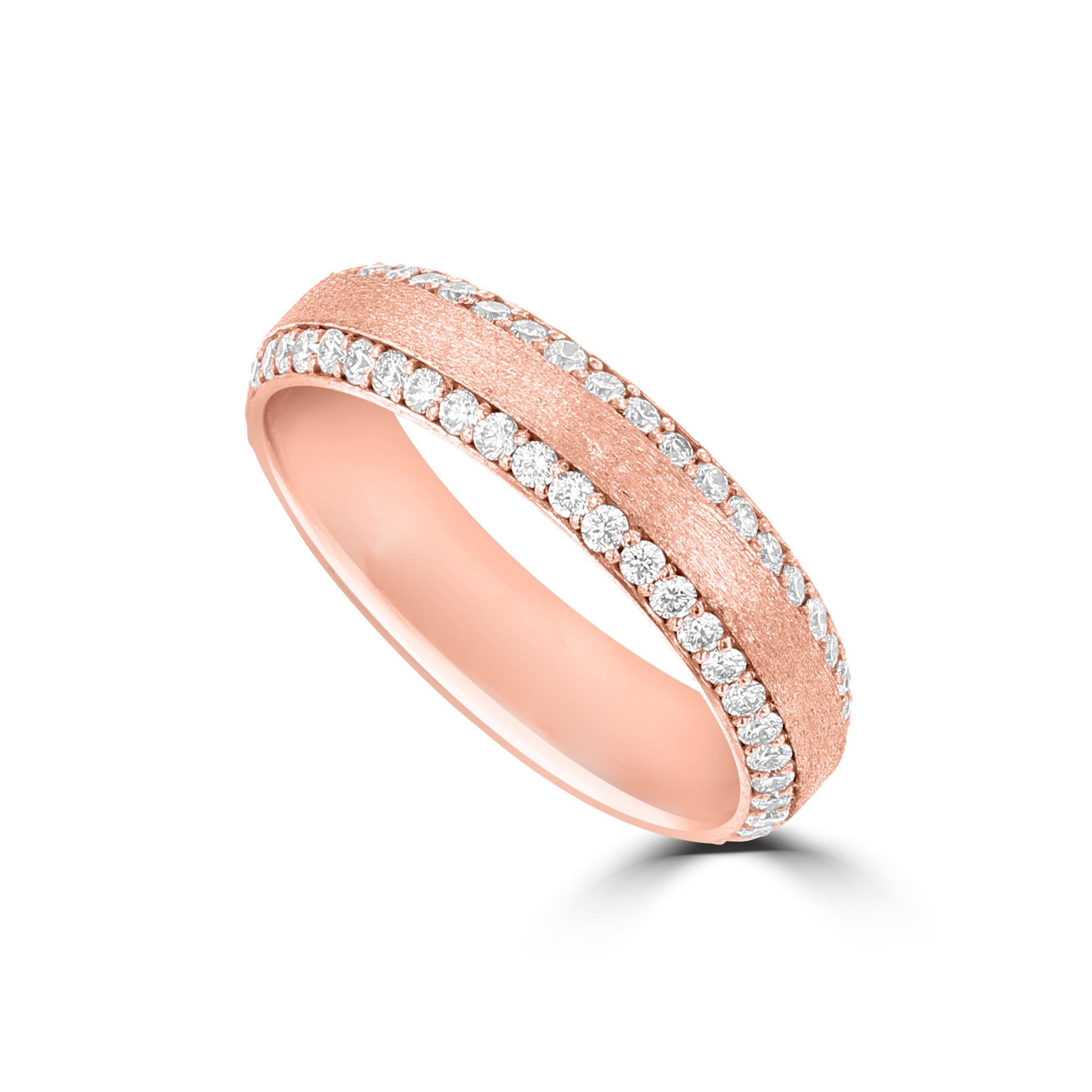 .60ct TDW 14 Karat Rose Gold Diamond Ring