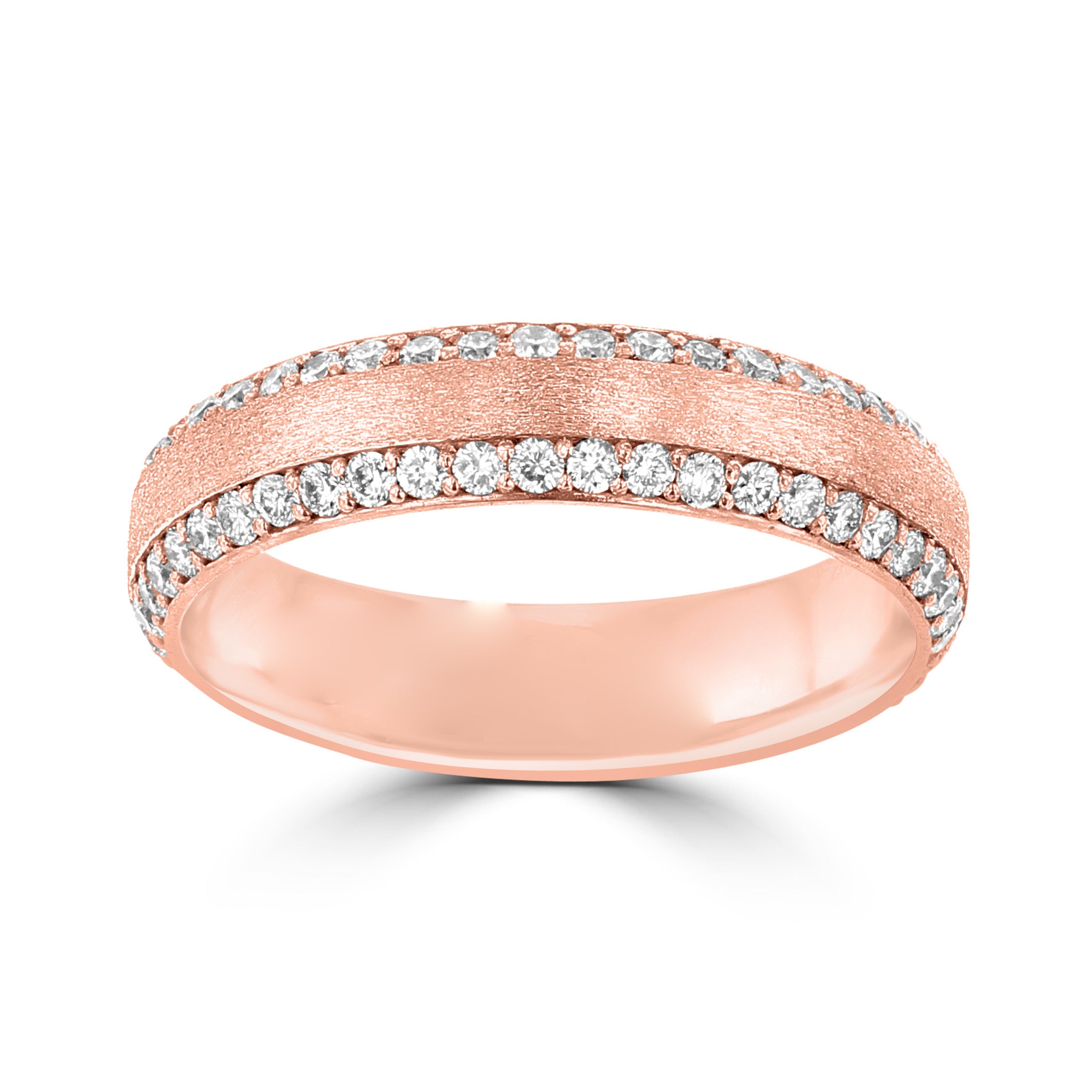 .60ct TDW 14 Karat Rose Gold Diamond Ring