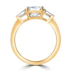1.7ct TDW Three Stone Cushion Cut Diamond Engagement Ring 14 Karat Gold