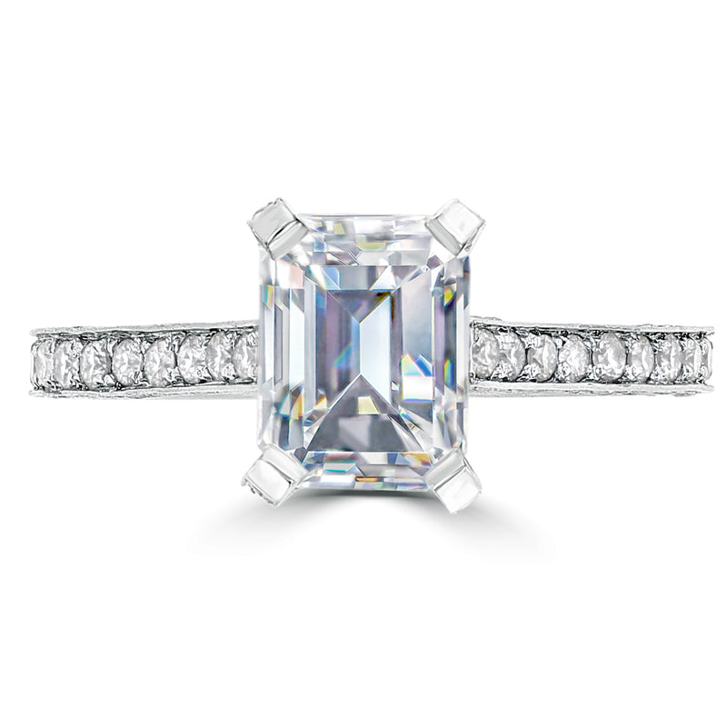 Dainty Oval Halo Engagement Ring with .30 carat of Diamonds in 14 Kara –  Masina Diamonds Atlanta