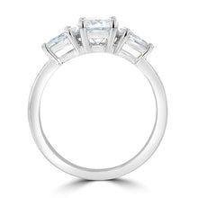 1.3ct TDW Three Stone Diamond Ring with Pear Cut Stones 14 Karat Gold Ring