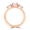 1.3ct TDW Three Stone Diamond Ring with Pear Cut Stones 14 Karat Gold Ring