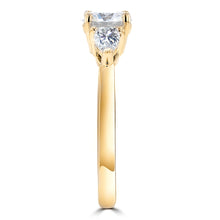 1.3ct TDW Three Stone Diamond Ring with Pear Cut Stones 14 Karat Gold Ring