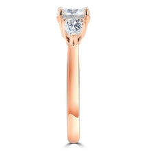 1.3ct TDW Three Stone Diamond Ring with Pear Cut Stones 14 Karat Gold Ring