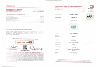 14k White Gold Emerald Bezel Ring